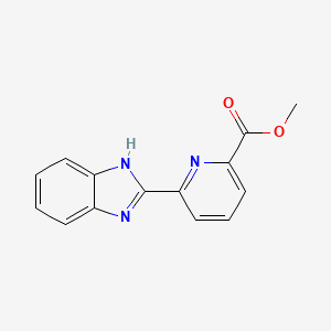 molecular formula C14H11N3O2 B3027510 Methyl 6-(1H-benzo[D]imidazol-2-YL)picolinate CAS No. 1303614-25-6