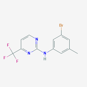 molecular formula C12H9BrF3N3 B3027521 N-(3-bromo-5-methylphenyl)-4-(trifluoromethyl)pyrimidin-2-amine CAS No. 1312534-99-8