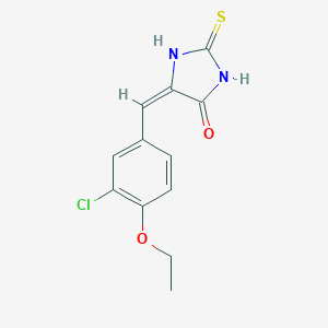 molecular formula C12H11ClN2O2S B302753 (5E)-5-(3-chloro-4-ethoxybenzylidene)-2-thioxoimidazolidin-4-one 