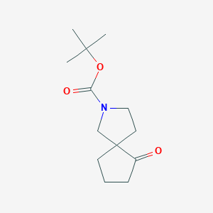 molecular formula C13H21NO3 B3027531 叔丁基 6-氧代-2-氮杂螺[4.4]壬烷-2-羧酸酯 CAS No. 1319716-43-2