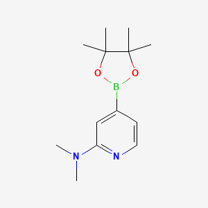 molecular formula C13H21BN2O2 B3027534 N,N-二甲基-4-(4,4,5,5-四甲基-1,3,2-二氧杂硼环-2-基)吡啶-2-胺 CAS No. 1321518-05-1