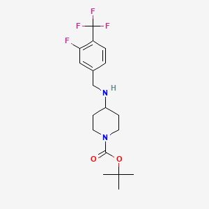 tert-Butyl 4-[3-fluoro-4-(trifluoromethyl)benzylamino]piperidine-1-carboxylate