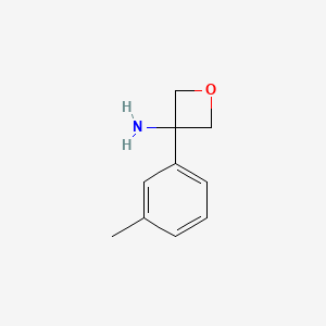 molecular formula C10H13NO B3027542 3-(3-Methylphenyl)-3-oxetanamine CAS No. 1322878-26-1