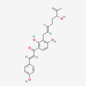 molecular formula C25H28O5 B3027544 黄酮安杰酚 B CAS No. 132998-81-3