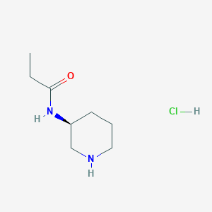 molecular formula C8H17ClN2O B3027552 (S)-N-(哌啶-3-基)丙酰胺盐酸盐 CAS No. 1332765-67-9