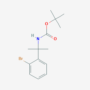 molecular formula C14H20BrNO2 B3027558 tert-Butyl N-[2-(2-bromophenyl)propan-2-yl]carbamate CAS No. 1332765-91-9