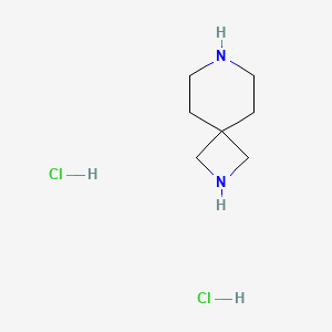 molecular formula C7H16Cl2N2 B3027566 2,7-Diazaspiro[3.5]nonane dihydrochloride CAS No. 1334499-85-2