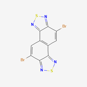 molecular formula C10H2Br2N4S2 B3027567 5,10-Dibromonaphtho[1,2-c:5,6-c']bis([1,2,5]thiadiazole) CAS No. 133546-50-6