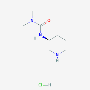(S)-3,3-Dimethyl-1-(piperidin-3-yl)ureahydrochloride