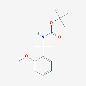 molecular formula C15H23NO3 B3027574 tert-Butyl N-[2-(2-methoxyphenyl)propan-2-yl]carbamate CAS No. 1338222-73-3