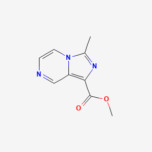 molecular formula C9H9N3O2 B3027581 Methyl 3-methylimidazo[1,5-a]pyrazine-1-carboxylate CAS No. 1341040-37-6