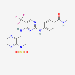 molecular formula C20H21F3N8O3S B3027587 Defactinib CAS No. 1345713-71-4