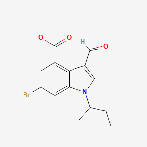 Methyl 6-bromo-1-(sec-butyl)-3-formyl-1H-indole-4-carboxylate