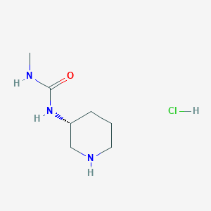 molecular formula C7H16ClN3O B3027597 (R)-3-Methyl-1-(piperidin-3-yl)urea hydrochloride CAS No. 1349699-82-6