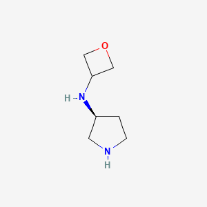 molecular formula C7H14N2O B3027599 (S)-N-(氧杂环丁烷-3-基)吡咯烷-3-胺 CAS No. 1349699-88-2