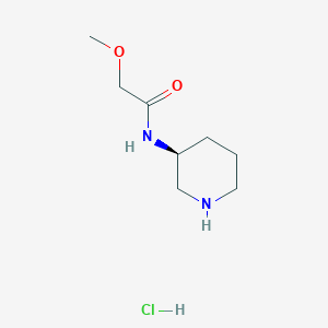 molecular formula C8H17ClN2O2 B3027600 (S)-2-Methoxy-N-(piperidin-3-yl)acetamide hydrochloride CAS No. 1349700-02-2