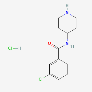 3-Chloro-N-(piperidin-4-yl)benzamide hydrochloride