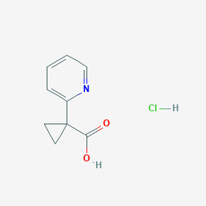 molecular formula C9H10ClNO2 B3027608 1-(Pyridin-2-yl)cyclopropanecarboxylic acid hydrochloride CAS No. 1349716-23-9