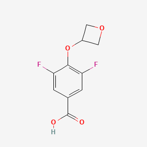 molecular formula C10H8F2O4 B3027614 3,5-二氟-4-(氧杂环丁-3-氧基)苯甲酸 CAS No. 1349717-87-8
