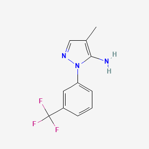 4-Methyl-1-[3-(trifluoromethyl)phenyl]-1H-pyrazol-5-amine