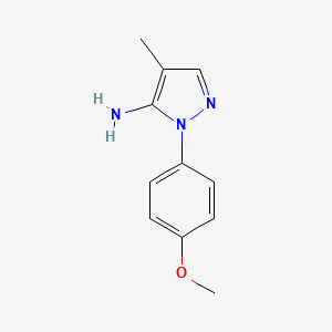 molecular formula C11H13N3O B3027618 1-(4-Methoxyphenyl)-4-methyl-1H-pyrazol-5-amine CAS No. 1349988-72-2