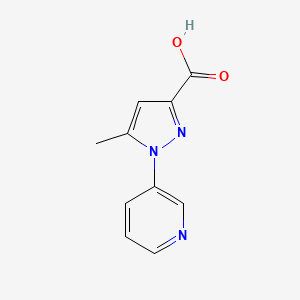 molecular formula C10H9N3O2 B3027619 5-Methyl-1-(pyridin-3-yl)-1H-pyrazole-3-carboxylic acid CAS No. 1349988-73-3