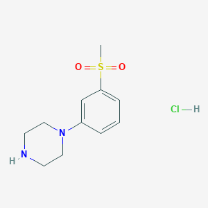 molecular formula C11H17ClN2O2S B3027621 1-(3-(Methylsulfonyl)phenyl)piperazine hydrochloride CAS No. 1352305-13-5