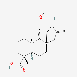 molecular formula C21H30O3 B3027630 12alpha-Methoxygrandiflorenic acid CAS No. 135383-94-7