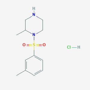 molecular formula C12H19ClN2O2S B3027637 2-Methyl-1-(m-tolylsulfonyl)piperazine hydrochloride CAS No. 1353951-47-9