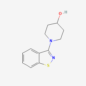 molecular formula C12H14N2OS B3027638 1-(Benzo[d]isothiazol-3-yl)piperidin-4-ol CAS No. 1353952-49-4