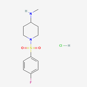 1-((4-Fluorophenyl)sulfonyl)-N-methylpiperidin-4-amine hydrochloride