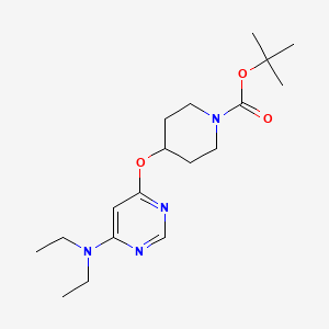 tert-Butyl 4-((6-(diethylamino)pyrimidin-4-yl)oxy)piperidine-1-carboxylate