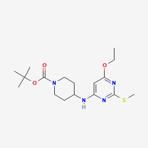 tert-Butyl 4-((6-ethoxy-2-(methylthio)pyrimidin-4-yl)amino)piperidine-1-carboxylate