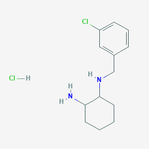 molecular formula C13H20Cl2N2 B3027654 N1-(3-Chlorobenzyl)cyclohexane-1,2-diamine hydrochloride CAS No. 1353972-53-8