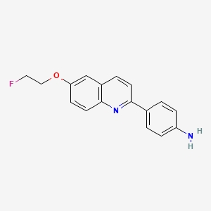 molecular formula C17H15FN2O B3027690 4-[6-(2-Fluoroethoxy)-2-quinolinyl]benzenamine CAS No. 1354653-91-0