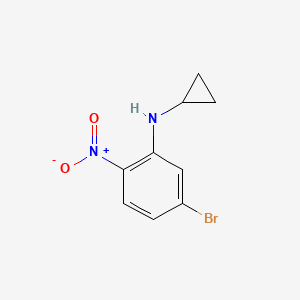molecular formula C9H9BrN2O2 B3027696 5-溴-N-环丙基-2-硝基苯胺 CAS No. 1356483-75-4