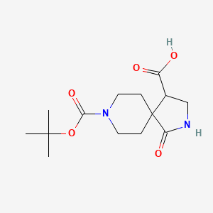 8-(tert-Butoxycarbonyl)-1-oxo-2,8-diazaspiro[4.5]decane-4-carboxylic acid
