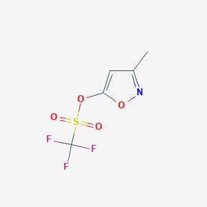 molecular formula C5H4F3NO4S B3027708 3-甲基异恶唑-5-基三氟甲磺酸酯 CAS No. 1363210-15-4