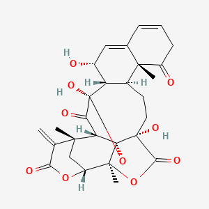 molecular formula C28H30O10 B3027709 Isophysalin A CAS No. 1363398-67-7