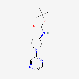 (R)-tert-butyl (1-(pyrazin-2-yl)pyrrolidin-3-yl)carbamate