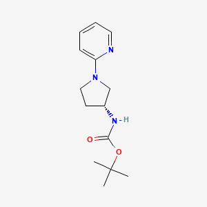 tert-Butyl N-[(3R)-1-(pyridin-2-yl)pyrrolidin-3-yl]carbamate