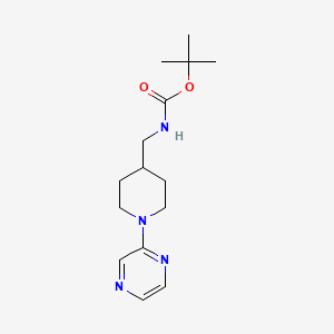 molecular formula C15H24N4O2 B3027720 tert-Butyl N-[1-(pyrazin-2-yl)piperidin-4-yl]methylcarbamate CAS No. 1365968-55-3