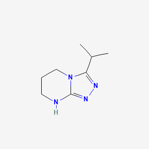 3-(Propan-2-yl)-5H,6H,7H,8H-[1,2,4]triazolo-[4,3-a]pyrimidine