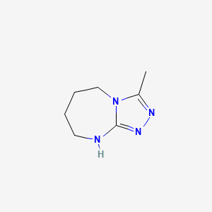 molecular formula C7H12N4 B3027722 3-Methyl-6,7,8,9-tetrahydro-5H-[1,2,4]triazolo[4,3-a][1,3]diazepine CAS No. 1365969-24-9