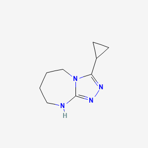 3-Cyclopropyl-6,7,8,9-tetrahydro-5H-[1,2,4]triazolo[4,3-a][1,3]diazepine