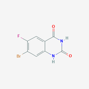 molecular formula C8H4BrFN2O2 B3027739 7-溴-6-氟喹唑啉-2,4(1H,3H)-二酮 CAS No. 1374208-43-1