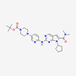 tert-butyl 4-(6-((7-cyclopentyl-6-(dimethylcarbamoyl)-7H-pyrrolo[2,3-d]pyrimidin-2-yl)amino)pyridin-3-yl)piperazine-1-carboxylate
