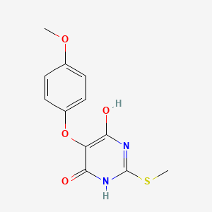 5-(4-Methoxyphenoxy)-2-(methylthio)pyrimidine-4,6-diol