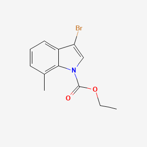 molecular formula C12H12BrNO2 B3027744 Ethyl 3-Bromo-7-methylindole-1-carboxylate CAS No. 1375064-43-9