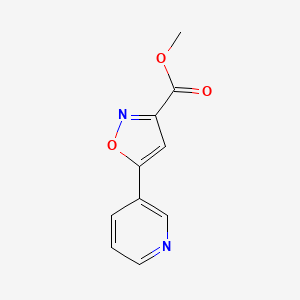 molecular formula C10H8N2O3 B3027745 5-(3-吡啶基)异恶唑-3-羧酸甲酯 CAS No. 1375064-46-2